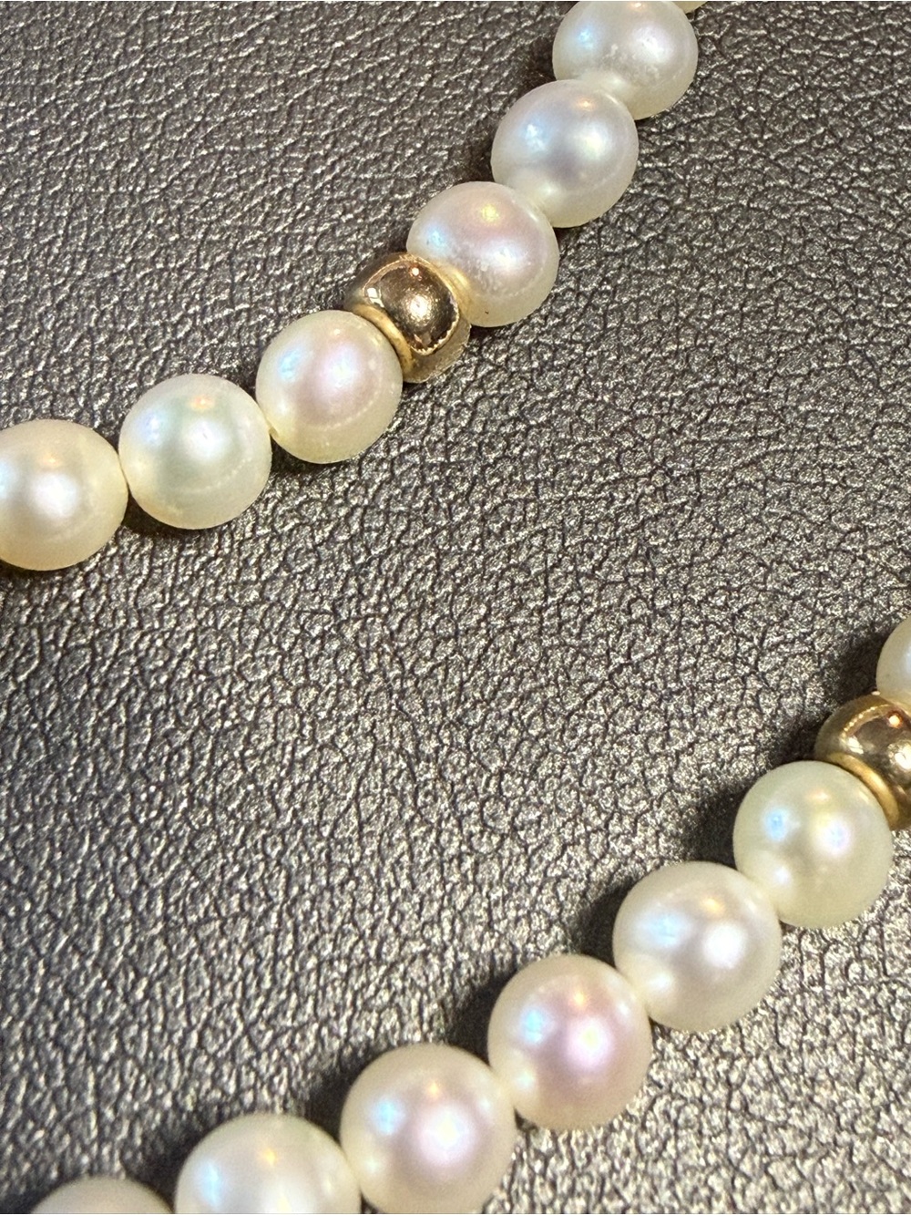 14k Gold Pearl Necklace - Picture 3 of 5